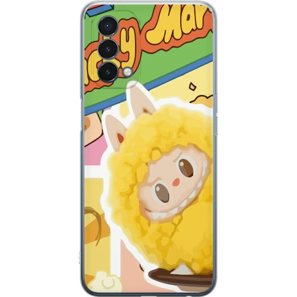 OnePlus Nord N200 5G Läpinäkyvä kuori Labubu Wacky Mart Pop Mart -sarjan keräilyfiguuri Söpö Muotoilu Suosittu Teemalelu Sarja Luova Taidelelu