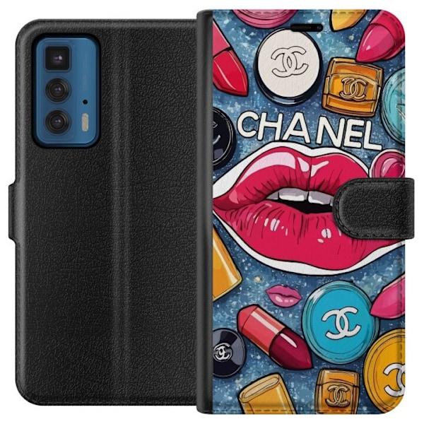 Motorola Edge 20 Pro Lommeboketui Chanel Lips