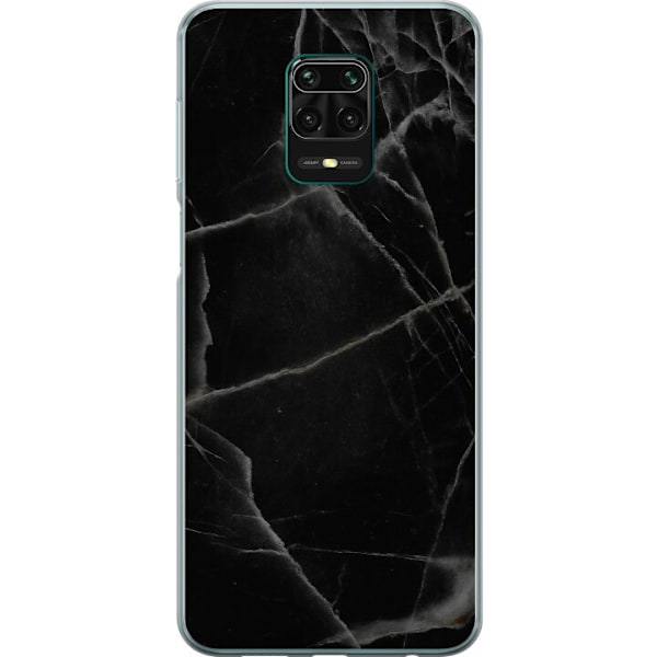 Xiaomi Redmi Note 9 Pro Genomskinligt Skal Svart marmor