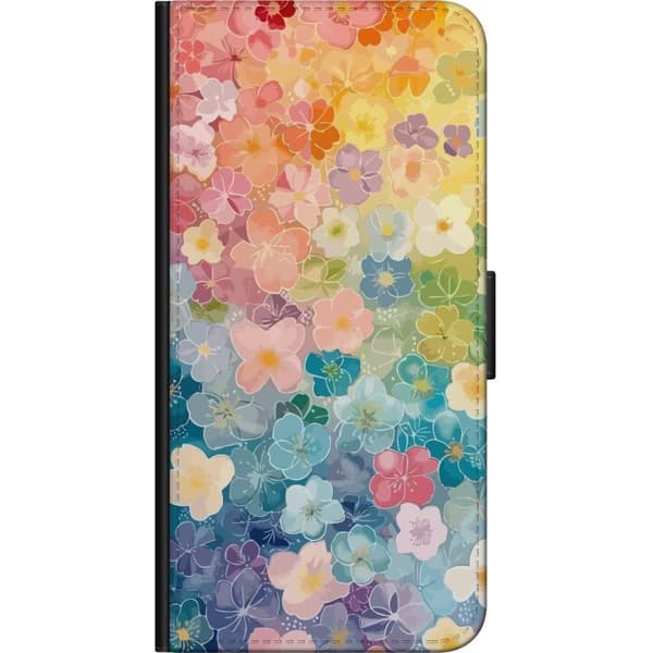 Kompatibelt Plånboksfodral till Samsung Galaxy A20s Småblomster