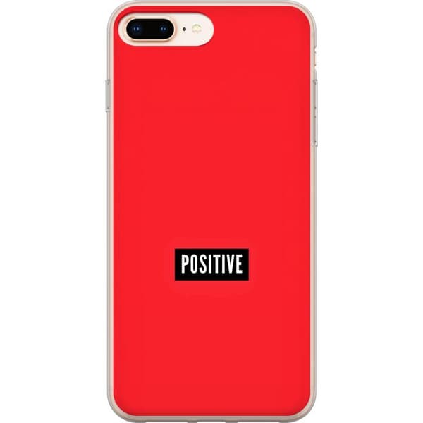 Kompatibelt Mobilskal till Apple iPhone 7 Plus Positive text röd