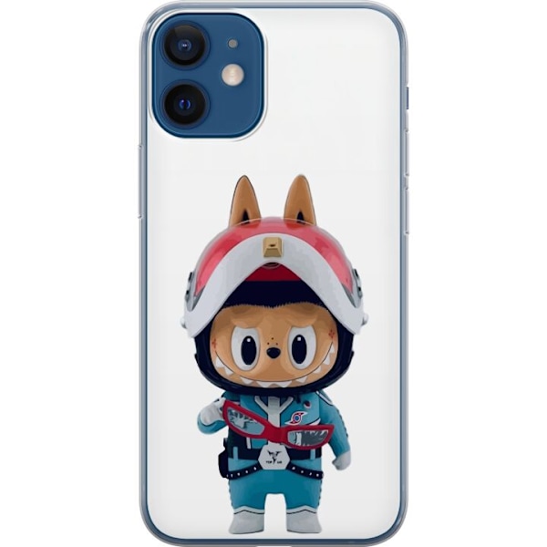 Apple iPhone 12  Läpinäkyvä kuori How2work Labubu hirviöt x Ultraman Blue -hahmo