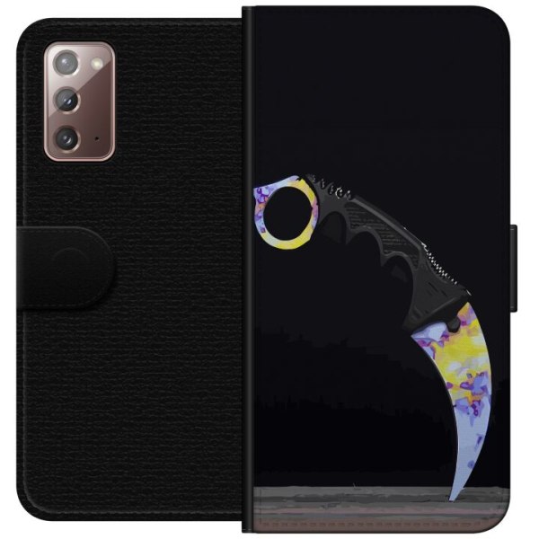 Samsung Galaxy Note20 Plånboksfodral Karambit / Butterfly / M