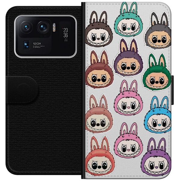 Xiaomi Mi 11 Ultra Tegnebogsetui Labubu Macaron Monster - Nutt
