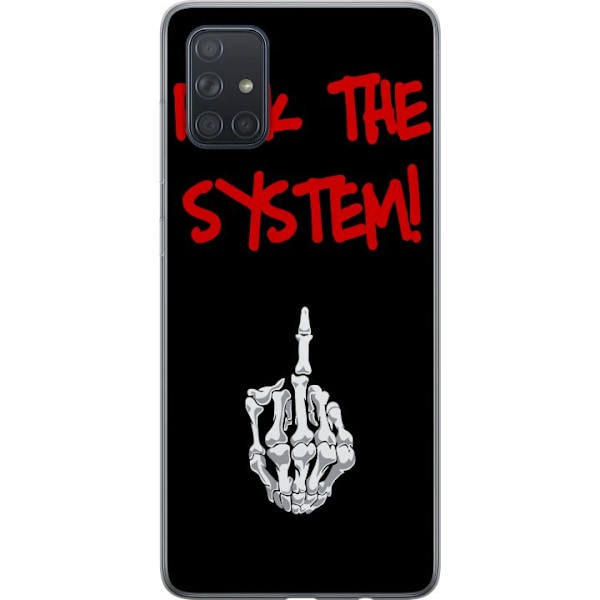 Samsung Galaxy A71 Genomskinligt Skal Fuck System