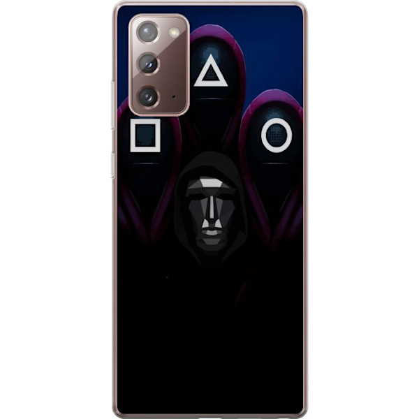 Samsung Galaxy Note20 Läpinäkyvä kuori Squid Game Kausi 3 Uudet Ikoni Suosittu Sarja TV Motiivi Aasialainen Draama Trendikäs Graafinen Suunnittelu