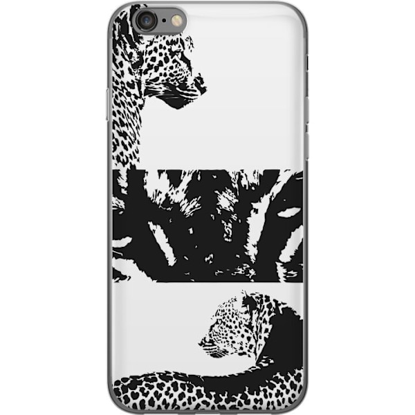 Apple iPhone 6 Läpinäkyvä kuori Leopard Faces