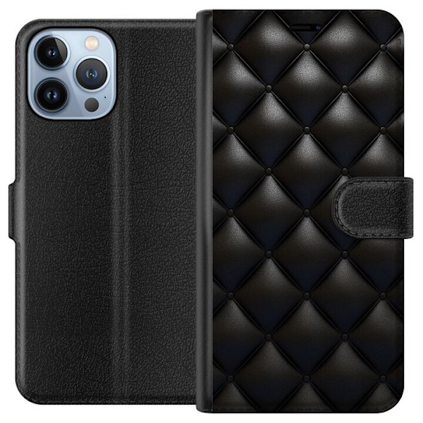 Apple iPhone 13 Pro Max Plånboksfodral Leather Black