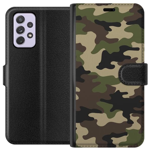 Kompatibel Tegnebogsetui til Samsung Galaxy A52s 5G Militær