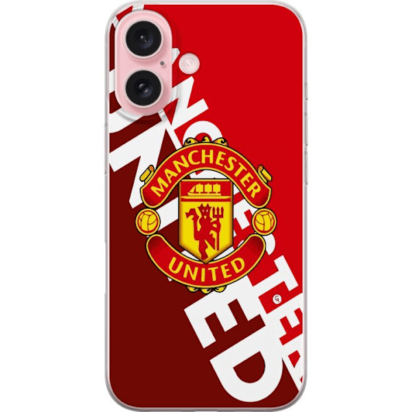 Apple iPhone 16 Gennemsigtig cover Manchester United FC