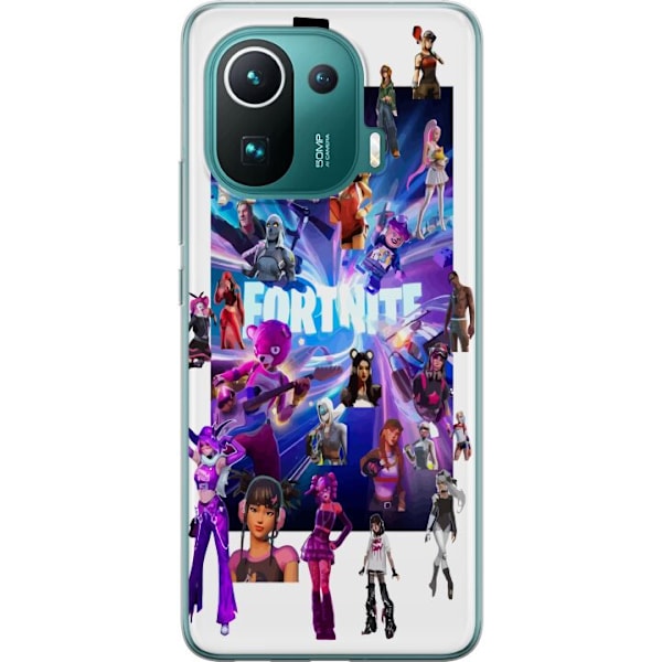 Xiaomi Mi 11 Pro Läpinäkyvä kuori Fortnite