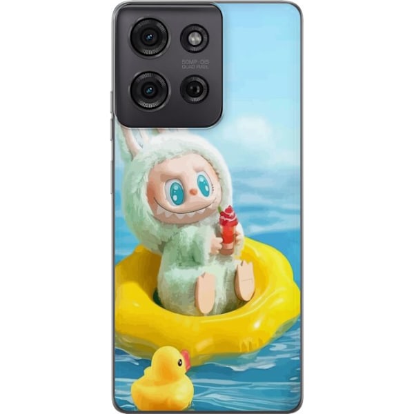 Motorola Moto G75 Gjennomsiktig deksel Labubu Macaron-serien