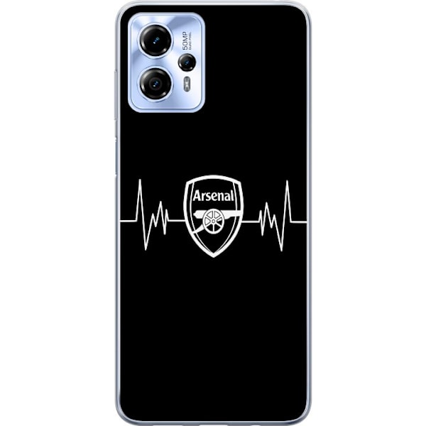 Motorola Moto G13 Läpinäkyvä kuori Arsenal