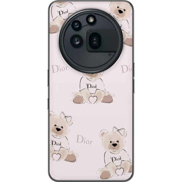 Nothing Phone (3a) Pro Genomskinligt Skal Teddy Dior Vibes – lyxig nalle i fashionstil