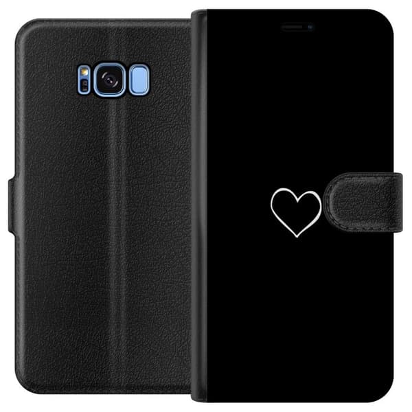 Kompatibelt Lommeboketui til Samsung Galaxy S8 Hjerte