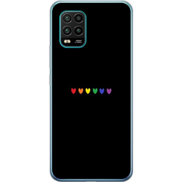Xiaomi Mi 10 Lite 5G Gennemsigtig cover Stolt Hjerter
