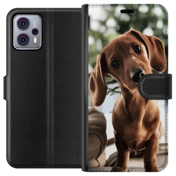 Motorola Moto G23 Plånboksfodral Yngre Hund