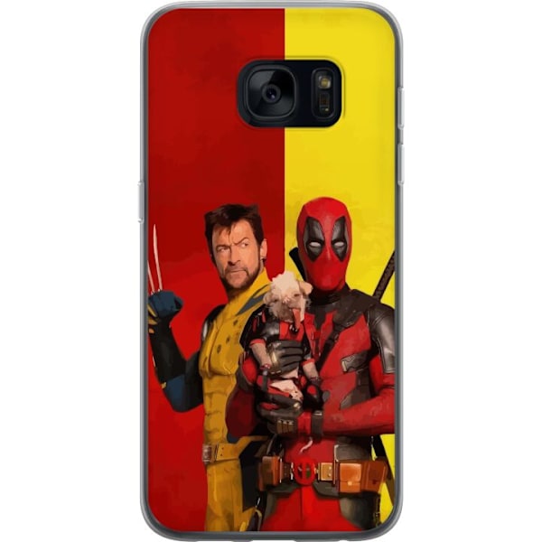 Samsung Galaxy S7 Gjennomsiktig deksel Deadpool & Wolverine