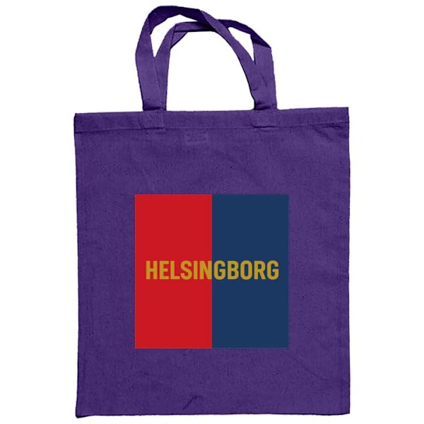 Kangaskassi | Kestävä Ostoskassi Kangasta Helsingborg - jalkapallo Lila one size