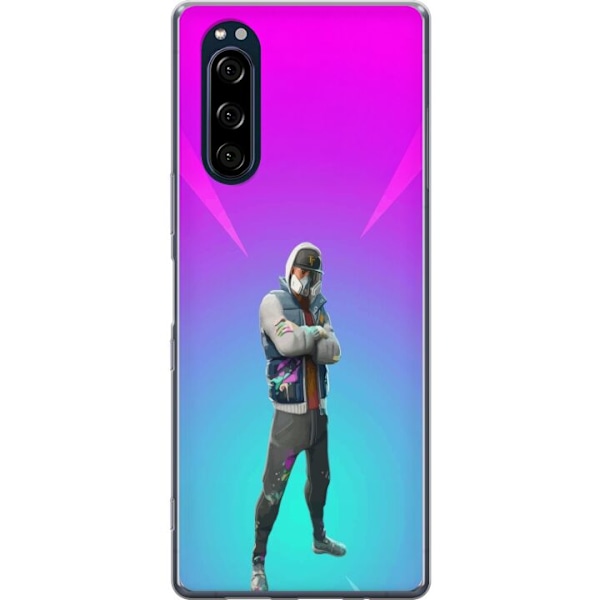 Sony Xperia 5 Gjennomsiktig deksel svart ridder fortnite