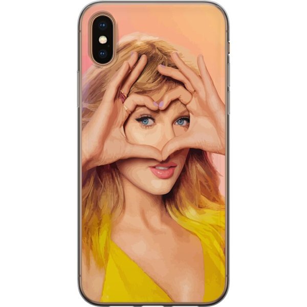 Apple iPhone X Läpinäkyvä kuori Taylor Swift