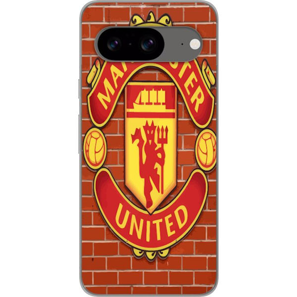 Google Pixel 8 Läpinäkyvä kuori Manchester United F.C.