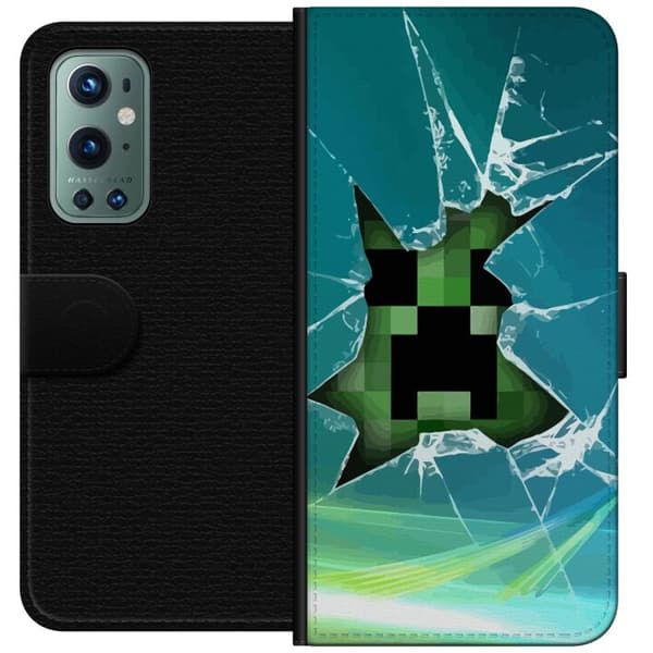 Kompatibelt Plånboksfodral till OnePlus 9 Pro MineCraft