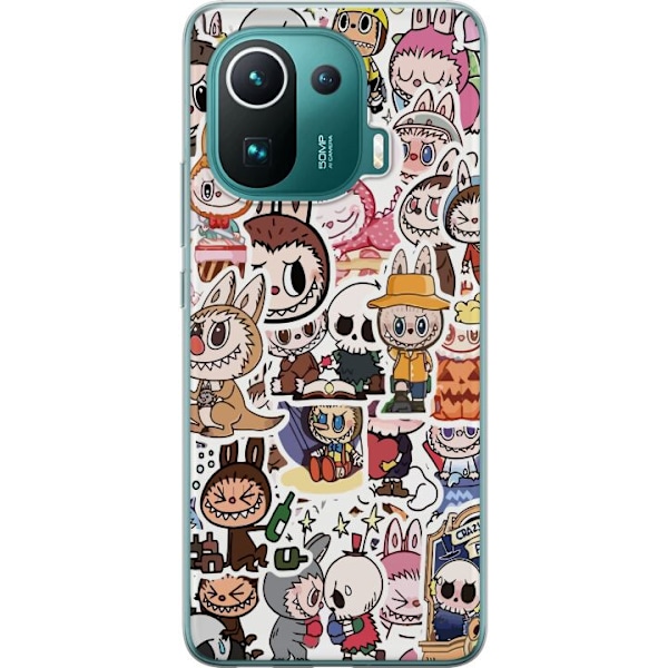 Xiaomi Mi 11 Pro Läpinäkyvä kuori Labubu All-Stars – POP MART Erikoispainos