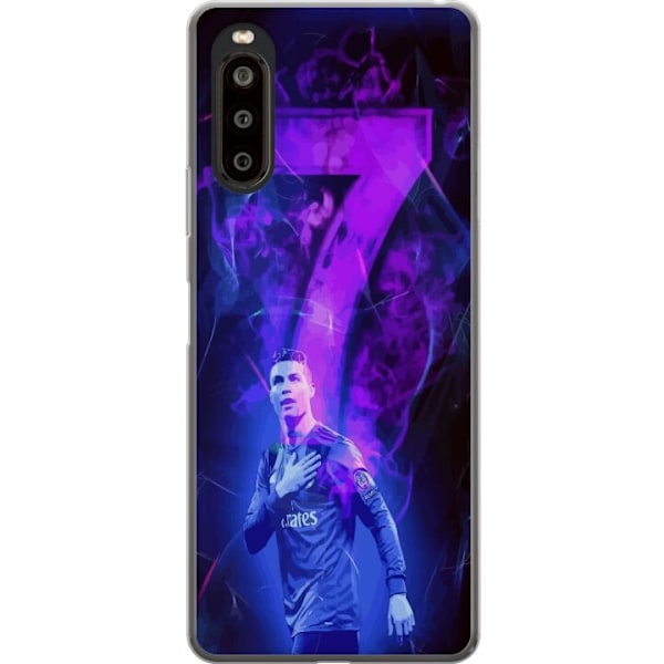 Sony Xperia 10 II Gjennomsiktig deksel Ronaldo 7 - Fotballlege