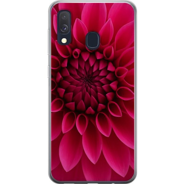 Samsung Galaxy A40 Läpinäkyvä kuori Rosecore