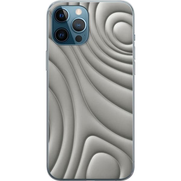 Kompatibel Mobilcover til Apple iPhone 12 Pro Max Sølvbølger