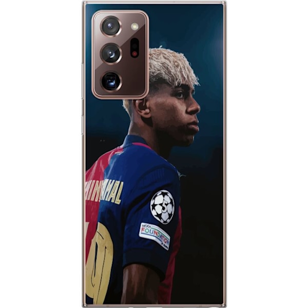 Samsung Galaxy Note20 Ultra Genomskinligt Skal Lamine Yamal – Barcelonas Wonderkid i Fokus
