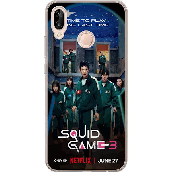 Huawei P20 lite Läpinäkyvä kuori Squid Game Kausi 3 TV-sarjan hahmot Suositut TV-sarja Motiivit Ikoni Jännitys Draama Aasialainen suunnittelu Tren