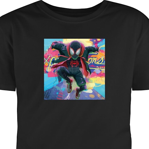 T-shirt til Voksen | Klassisk Voksen T-shirt Spider Man sort XL