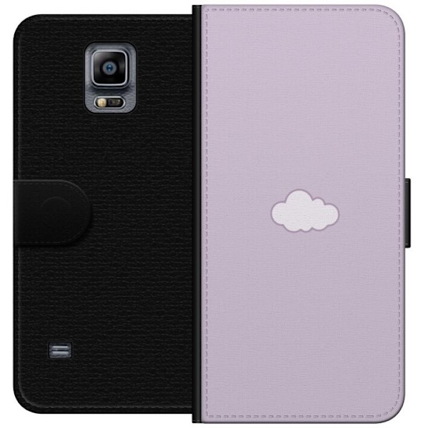 Samsung Galaxy Note 4 Lompakkokotelo Lila Pilvi - minimalistinen pilvi lila taustalla