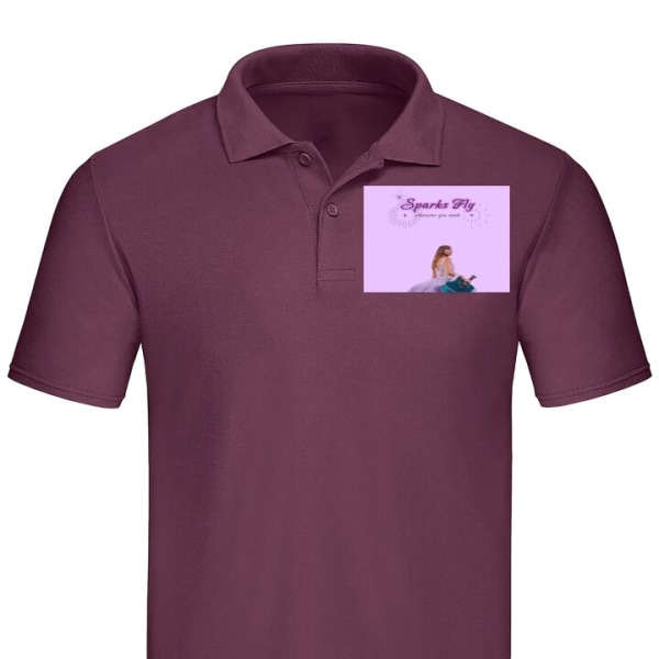 Poloshirt Taylor Swift - Sparks Fly Bordeaux Lille