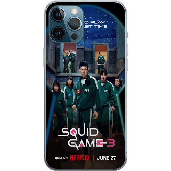 Apple iPhone 12 Pro Max Läpinäkyvä kuori Squid Game Kausi 3 TV-sarjan hahmot Suositut TV-sarja Motiivit Ikoni Jännitys Draama Aasialainen suunnitt