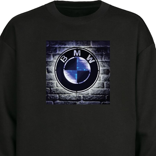 Sweatshirt til Voksne | Klassisk Collegebluse BMW sort XXL