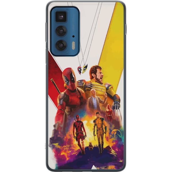 Motorola Edge 20 Pro Gennemsigtig cover Wolverine Deadpool