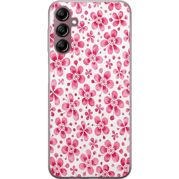 Kompatibelt Mobildeksel til Samsung Galaxy A14 5G Asurblå flora