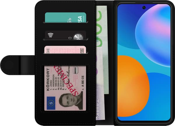 Kompatibelt Lommeboketui til Huawei P smart 2021 Blå elgitarr blå