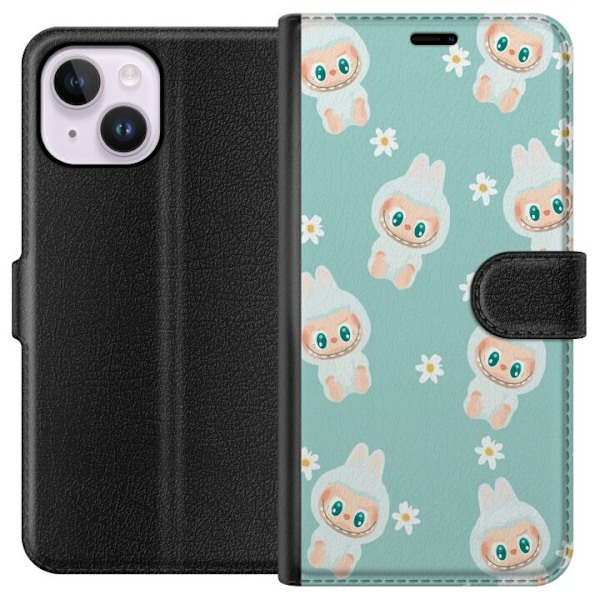 Apple iPhone 15 Plus Tegnebogsetui Labubu Candy Vibes