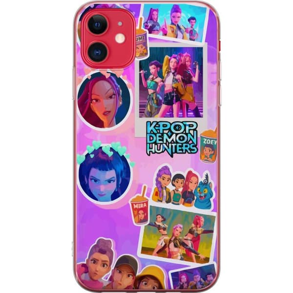 Kompatibelt Mobildeksel til Apple iPhone 11 Kawaii KPop Demon Hunters-vinylsamlefigur