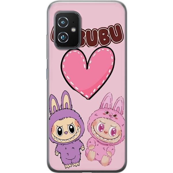 Asus Zenfone 8 Gjennomsiktig deksel Labubu Pink Monster