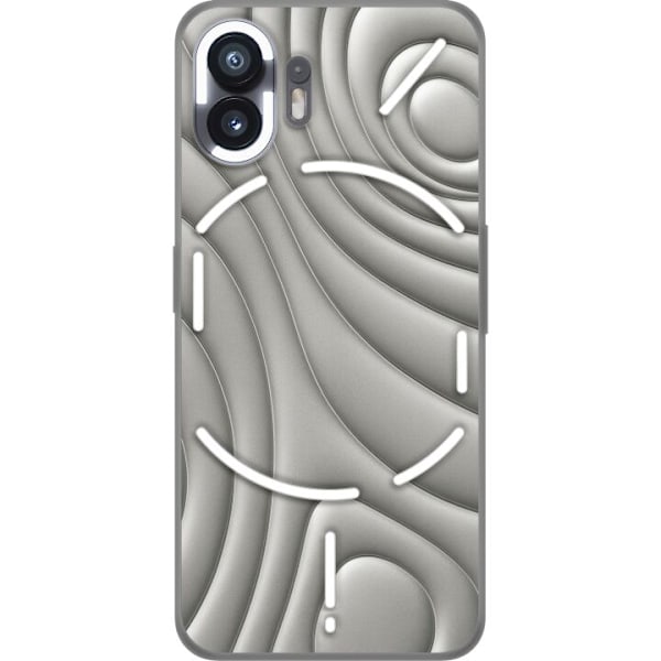 Nothing Phone (2) Genomskinligt Skal Silver Waves