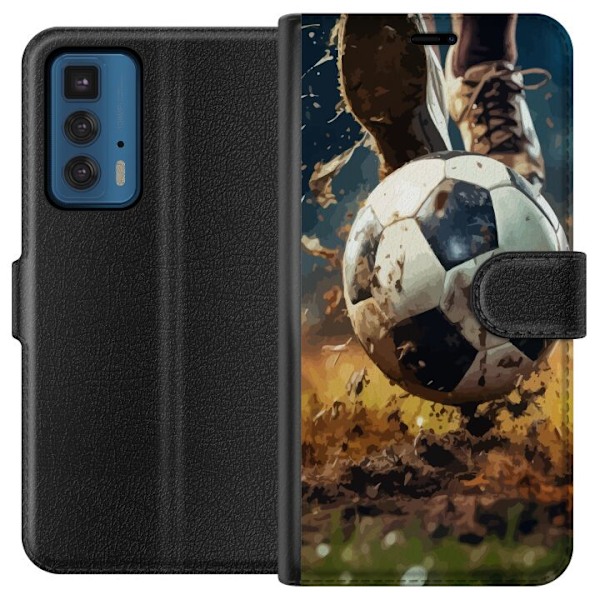 Motorola Edge 20 Pro Plånboksfodral Fotboll