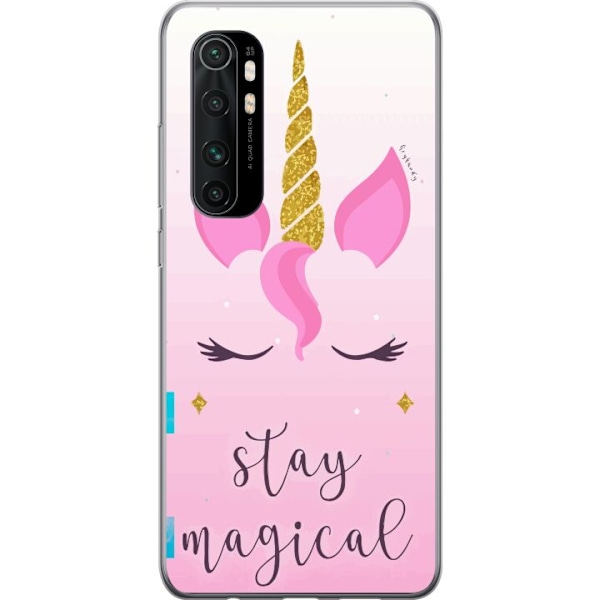 Xiaomi Mi Note 10 Lite Genomskinligt Skal Unicorn Face