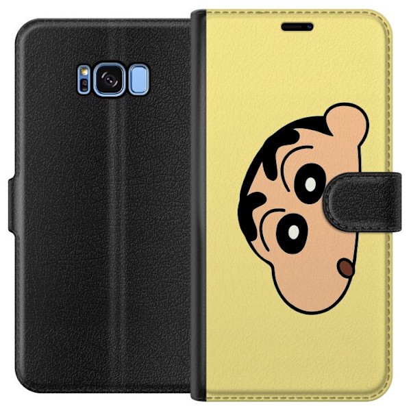 Samsung Galaxy S8 Tegnebogsetui Peeking Shinchan