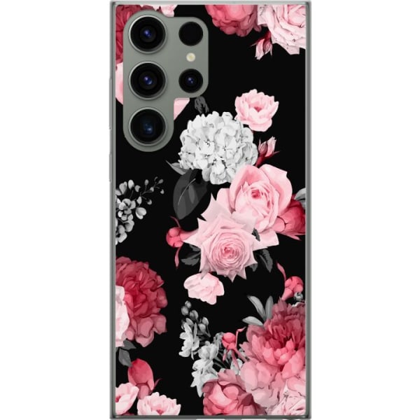 Samsung Galaxy S23 Ultra Läpinäkyvä kuori Kukkaista kukinta