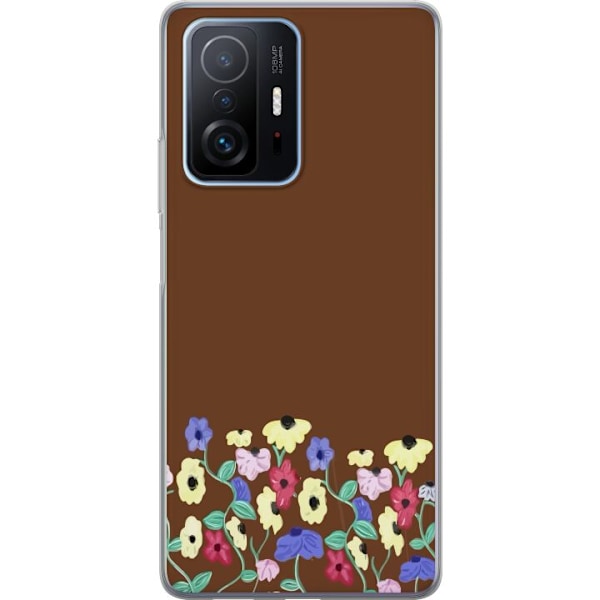 Xiaomi 11T Gennemsigtig cover Blomster